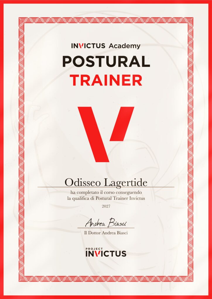 postural trainer attestato