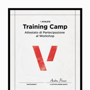 Workshop V Athlete Training Camp Attestato
